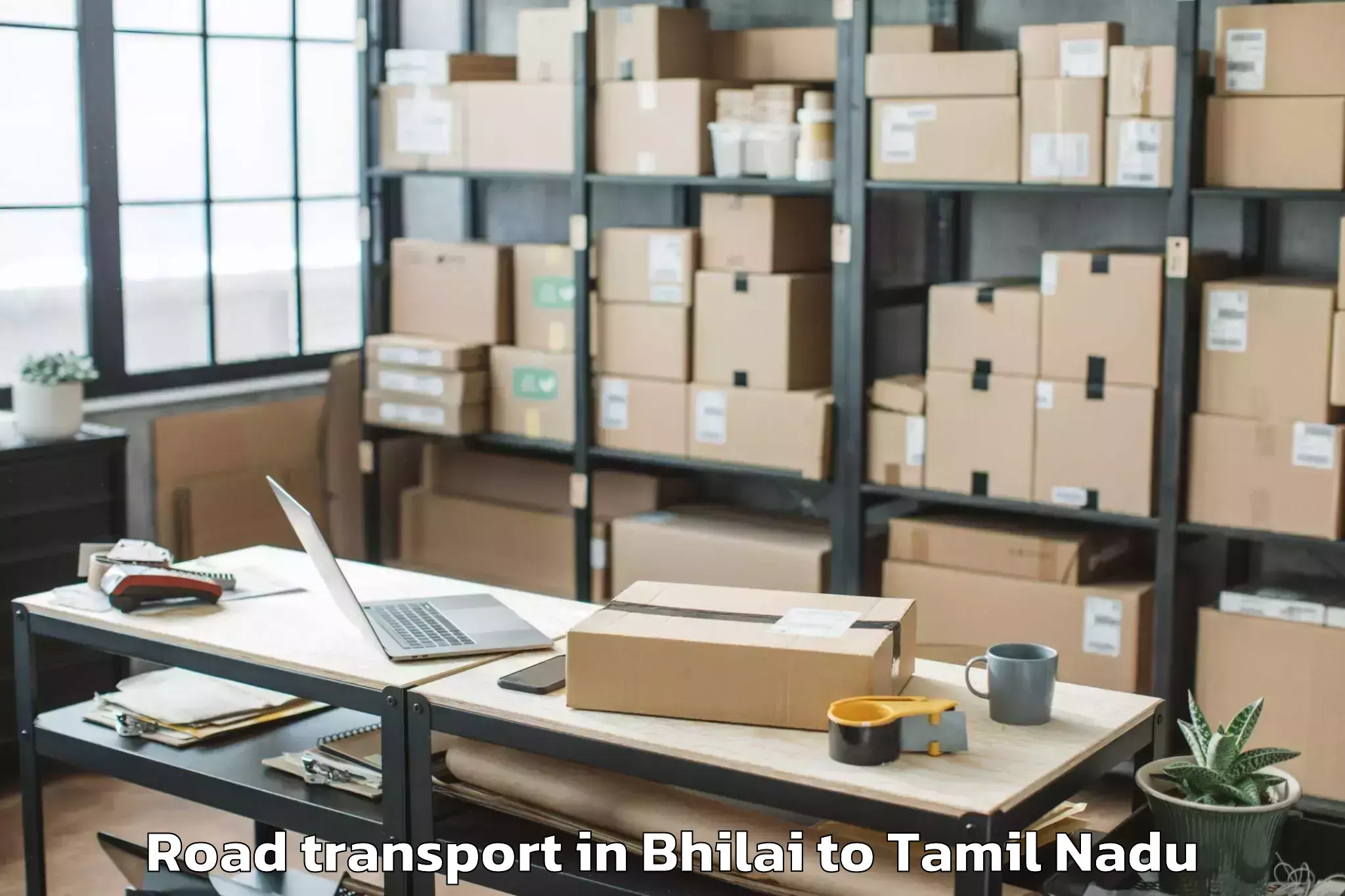 Affordable Bhilai to Sastra University Thanjavur Road Transport